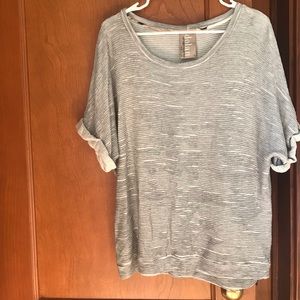 Anthropologie Dolan Grey Dolman Sleeve Texture Top